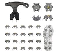 Golf Spikes, 20Pcs Golf Shoe Spikes, M6 Tooth Replacement Golf Shoe Studs, with Wrench Remove Tool, Easy Install Studs, Fits Footjoy Adidas Skechers Nike Shoes