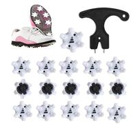 Golf Spikes, 31 Pcs Golf Shoe Spikes Replacements with 1 Pcs Golf Shoe Cleats Wrench, Easy Installation Screw in Golf Spikes Pins Tool Set for Golf Player Lover Use on Lawns or Golf Courses