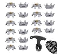 Golf Spikes M6 Golf Shoe Spikes 20 PCS Replacement Set with Wrench Tool Nail Remover for Golf and Multiple Sports Universal GolfShoe Cleats Easy Installation for Stability and Comfort