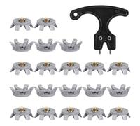 Golf Spikes Replacement | 20 Pieces Golf Cleat Replacement | Non Slip Spikes with Wrench for Trail, Running and Training on Various Terrain
