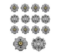 Golf Spikes Set, 14 Replacements Golf Shoe Spikes with Traction Stability and Comfort, Studs Replacement Cleats Spikes Pins, Screw Fixing Secure Golf Shoe Protection Tacks For Men