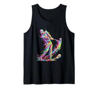 Golf Splash Watercolor Art Tank Top