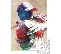 Golf Sport Art 2 1000-Piece Puzzle for Adults, 52x38cm/1000pcs; Clean White Card Pieces for Sorting; Easy to Revisit Throughout The Week