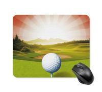 Golf Sport Square Mouse Pad Portable Computer Mousepad with Non-Slip Rubber Base 20 * 25cm Ultra-Thin Gaming Mouse Mat for Computer Laptop Office Desk Accessories