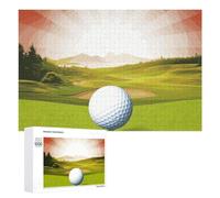 Golf SportJigsaw Puzzles Wooden Puzzle 1000 PCS Personalized Picture Puzzle Family Decoration Puzzles for Adults Challenging Puzzle Family Wedding Graduation Present