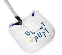 Golf Square Heel Shaft Mallet Putter Cover Headcover, Magnetic Closure (DO NOT 3 PUTT)