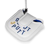 Golf Square Heel Shaft Mallet Putter Cover Headcover, Magnetic Closure (DO NOT 3 PUTT)