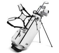 Golf Stand Bag - 2025 Upgraded Version with Cooler Pocket, Glove Patch & Tee Holder, Lightweight Sunday Golf Bag for Men & Women