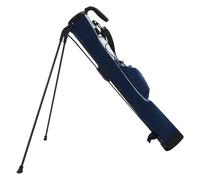 Golf Stand Bag with Club Dividers, 6.24" Lightweight Pencil Golf Carry Bag for Men & Women, Durable Nylon Golf Bag for Driving Range & Par 3 Course (Dark Blue + White)