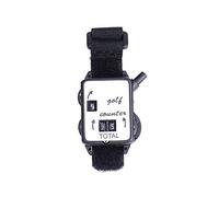 Golf Stroke Counter, Portable Mini Wristband Golf Stroke Score Counter Keeper Watch Putt Shot Scorer Black + White