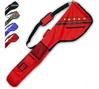 Golf Sunday Carry Bag for Men Women Lightweight Driving Range Zippered Waterproof, Golf Club Carry Case Travel Bag 49" Holds Up to 10 Clubs Portable Foldable (Red)