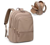 GOLF SUPAGS Backpack for Women Work College Travel Laptop Backpacks Multi-Functional Casual Daypack Teacher Nurse Everyday Bags Fits 15.6 Inch Notebook (Champagne)