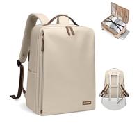 GOLF SUPAGS Stylish Laptop Backpack for Women Airline Approved Perfect for Work College and Travel Multi-Functional Casual Daypack Fits 17.3 Inch Notebook (Apricot)