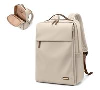 GOLF SUPAGS Travel Computers Backpack for Women Airline Approved for Work College Travel Multi-Functional Casual Daypack Teacher Nurse Bags Fits 15.6 Inch Notebook (Apricot)