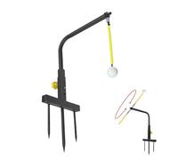Golf Swing Aid - Golf Swing Trainer | Gollf Swiing Alignment Trainer, Steel Golfs Swings Improvement Trainers, Adjustable Height Alignment Stand Golfs Training Aid For Golfers Men Game Golfing