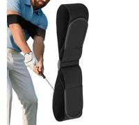 Golf Swing Alignment Arm Band, Elastic Portable Training Strap, Beginner Golf Practice Positioning Aid, Wrist Arm Elbow Swing Correction Tool, Lightweight Adjustable Training Equipment for Putting