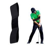 Golf Swing Band,Grip Training Aid Arm Trainer Strap Connection Armband Wrist Hinge Pro Retractable Belt Practice Resistance Wrists Correction Stiff Excellent Black,for Beginner Needing to Correct Hand