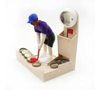 Golf Swing Beer Buddy Bottle Opener, Interactive Tabletop Golfing Drinking Game, 3D Printed Durable Golf Club Cap Launcher Gifts for Men Dad Husband (B)