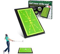 Golf Swing Mat, 12 * 17.5in Golf Training Aid Analyse Swing Path & Correct Stance & Posture, Portable Golf Practice Mat with Antislip Rubber Base, Golf Mat for Outdoor/Indoor Training