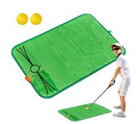 Golf Swing Mats - Trainer - Exercise Swing - Detection Mat, Club Path - Feedback - Surfaces | Practice Chipping Turf Pad, Alignment Manual Analysis - Aid, Exchange Strike Layer
