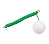Golf Swing Rope Ball Training Equipment for Golfers Green Metal Rope