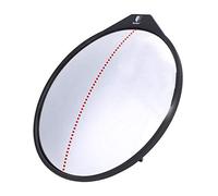 Golf Swing Trainer, 360-degrees Convex Practice Mirror with Stainless Steel Stand for Full Swing and Putting