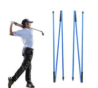 Golf Swing Trainer Aid,Golf Alignment Training Sticks | 2 Pack - Golf Alignment Aid Practice Rods, Corrector Golf Training aid
