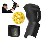 Golf Swing Trainer Ball, Golf Grip Training Aids, Golf Assistant Wrist Trainer For Golfer Beginner, Posture Corrector With Corrective Wristband And Smart Ball, Golf Swing Posture Correction Practice