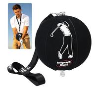 Golf Swing Trainer, Golf Impact Ball Training Aid with Adjustable Lanyard | Golf Ball with Arm Motion Guide for Swing Plane, Arm Connection & Precise Ball Striking Helps Train Proper Swing Posture