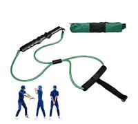 Golf Swing Trainer - Portable Elastic Practice Aid | Reflective Design Comfortable Handle Swing Cord Pull Trainer For Outdoor Backyard Course