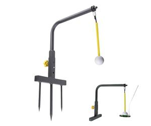 Golf Swing Trainer Training Aid,Adjustable Height Simulator Setup Stand - Golf Training Equipment | For golfers mens to practice the golf swing in garden and outdoors