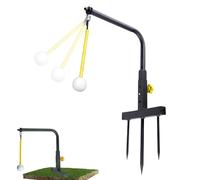 Golf Swing Training Aid - Adjustable Height Alignment Stand | Golf Swing Speed Trainer - for Golfers Men Game Golfing Garden Outdoor