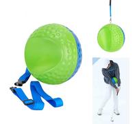 Golf Swing Training Aid Ball Between Arms ，Optimize Impact Accuracy & Swing Consistency, Fix Slicing, Scooping & Chicken Wing ，Soft Memory Foam Trainer with Adjustable Lanyard (Medium（4'11"-5'9 "）)