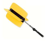 Golf Swing Training Aid Fan, Power Swing Resistance Trainer, Professional Warm Up Aid Tool Training Supplies, Golf Practice Fan with Non Slip Handle for Men and Women(Yellow)