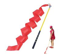 Golf Swing Training Stick - Fiberglass Practice Aid 60cm | Golf Rhythm Training Tool with Ribbon Return, Motion Correction, Exercises for Beginners | Pr