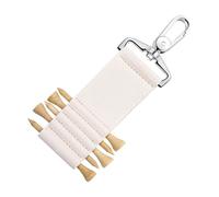 Golf T-Shirt Holder - 4.5 Inch PU Leather T-Shirt Case | Portable Golf Tee Holster - Durable Design 5 Slot Organizer for Golfers, Gift for Grandparents and Profe