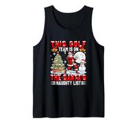 Golf Team is On Santa's Xmas Naughty List Funny Joke Player Tank Top