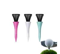 Golf Tee 3piece Mesh Design Tool Base Reduce Friction | Golf Tees Unbreakable for Men Women Golfers Practice Kids Home Indoor Dad