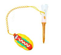 Golf Tee Hanger Anti Lost,Tee Loss Prevention Hanger for Golf Practice - Cute Food-Themed Golfer Practice Training Accessory for Men Father Boyfriend Mother Dad Beginners Professionals