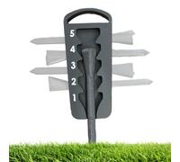 Golf Tee Height Setter | Portable Adjustable Golf Height Tool | Sport Club Accessories for Practice Lesson Competition Tees Backyard Course Putting Rough Simulator Fairway Indoor Pitching
