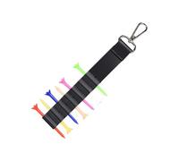 Golf Tee Holder - Peg Bag, PU Leather Tees Holder Organizer, Keychain Cover | Golf Equipment Storage | for Outdoor Course Practice Range Tournament Sports Gym Backyard