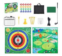 Golf tee mat, sports practice device, two-sided golf exercise mat - for children, beginners, outdoor, indoor, home, garden, office, lawn, garage, yard