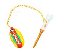 Golf Tee Ring, Anti Lost Golf Tee Holder Ring, Cute Food-Themed Golfer Practice Training Accessory for Men Father Boyfriend Mother Dad Beginners Professionals