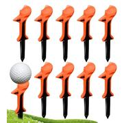 Golf Tee - Silicone, 10 Tees Holder, 10 Degree Double Layer Silicone Head | Golf Tee Set Limiting Golf Tees For Driving Beach Course Accessories Sports Equipment Kit
