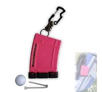 Golf Tee Storage Magazine Set Funny Portable Golf Tee Holder for 18 Tees Cool Excellent Golf Accessories Great Gift for Golfers (Pink)