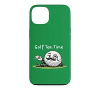 Golf Tee Time - Tea, Funny Ball Mascot Retro Vintage Style Case for iPhone 13
