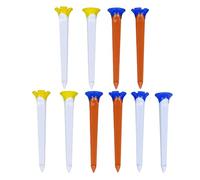 Golf Tees | 10 Pieces Colorful Stable Precision Markers - Training with Ball Marker for Outdoor Play - For Beginner Golf Fans Men and Women