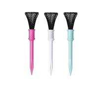 Golf Tees - 3 Piece Mesh Base Design for Reduced Friction, Durable Lightweight Golf Training Aids for Men, Women and Kids, Exercise Tees, Driving Range, Indoor or Outdoor, Practice at Home