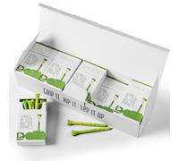 Golf Tees Colorful Painted Wooden Value 18/72/180 Pack, Durable Stylish Bamboo Tees 3 1/4 2 3/4 Inch Long for Golfers, Premium Cool Style Enhanced Visibility for Men Women (Green-180 Pack, 3 1/4 Inch)