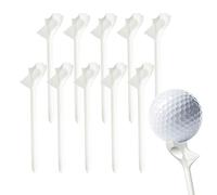 Golf Tees flightpaths- 3 1/4 Inch 10 Pack Par Tee, Stable Low Friction Ball Holder | Longer Distance Golf Accessories for Irons Hybrids Driving Range Practice Sports Equipment Lightweight Performance